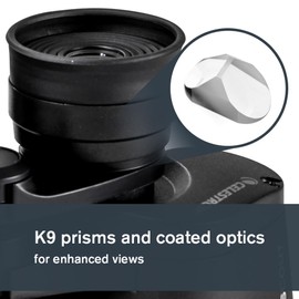 Celestron 72356 LandScout 7x35mm Water-Resistant Porro Prism Binoculars with Rubber Grip Surface, Coated Lens, K9 Optical Glass, Neck Strap and Soft Carry Case, Black