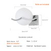 Ego Mall Novelty LED Wall Lamp Glass Ball Wall For