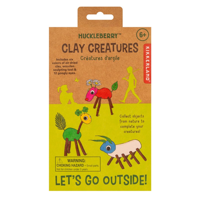 Kikkerland Huckleberry Clay Creatures - Create Your Own Clay Creatures