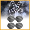 Partuto 4pcs 60mm Car Wheel Center Hub Cap Sticker Emblem