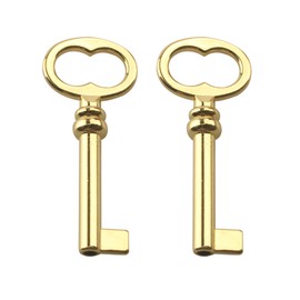 KY-1L Hollow Barrel Antique Skeleton Key,Jewelry Box Replacement Key, Skeleton Key for Some Old Jewelry and Trinket Boxes (2 Pcs)