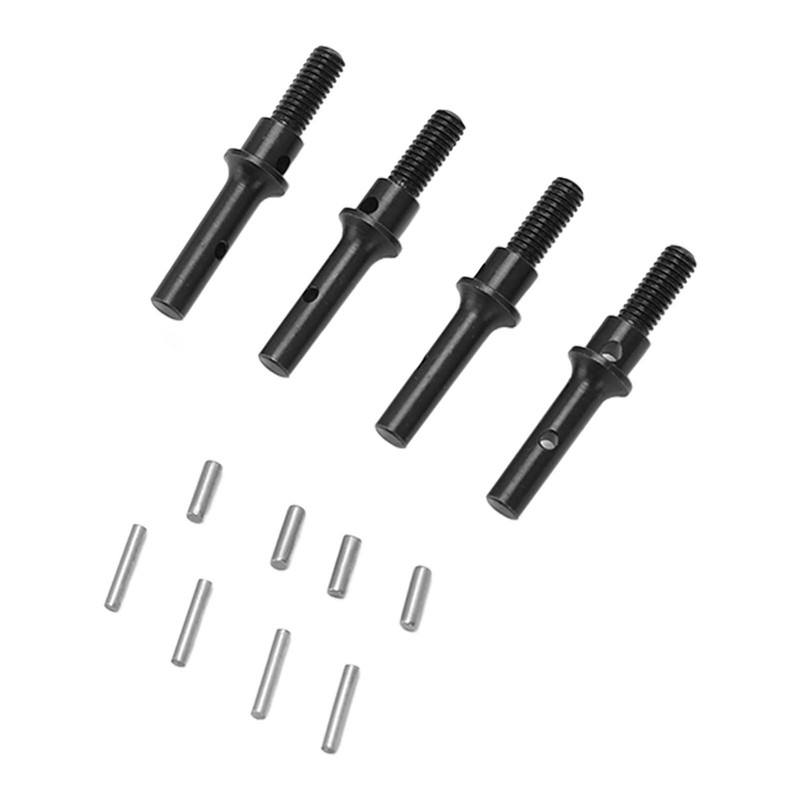 4Pcs Steel Front Rear Portal Stub Axle Drive Shaft for