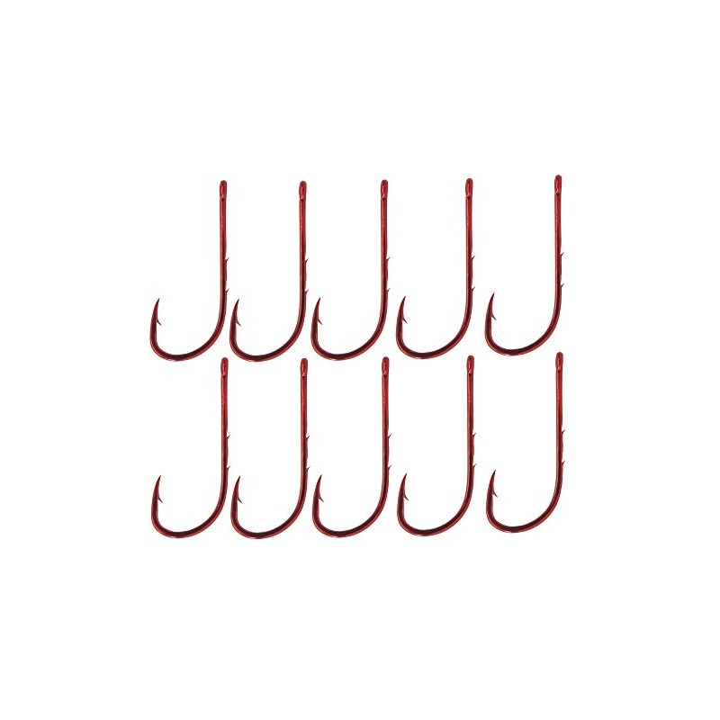 Gamakatsu Hooks LS-5213 Red Worm Hooks Size 4 Pack of