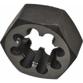 Value Collection 1-1/4 - 12 UNF Thread, 2-3/16" Hex Rethreading Die Carbon Steel, 1" Thick