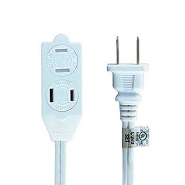 Uninex AC09WHT Household Extension Cord with Locking/Rotating Safety Covers, 9-Foot, White, 1-Pack