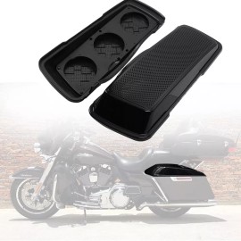 ZXMT Vivid Black Saddlebag Triple 6.5" Speaker Lid For Harley Touring Bagger 1993-13