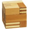 6057-Somawürfel Philos Green Games, Bamboo Logic Puzzle "7 Pieces