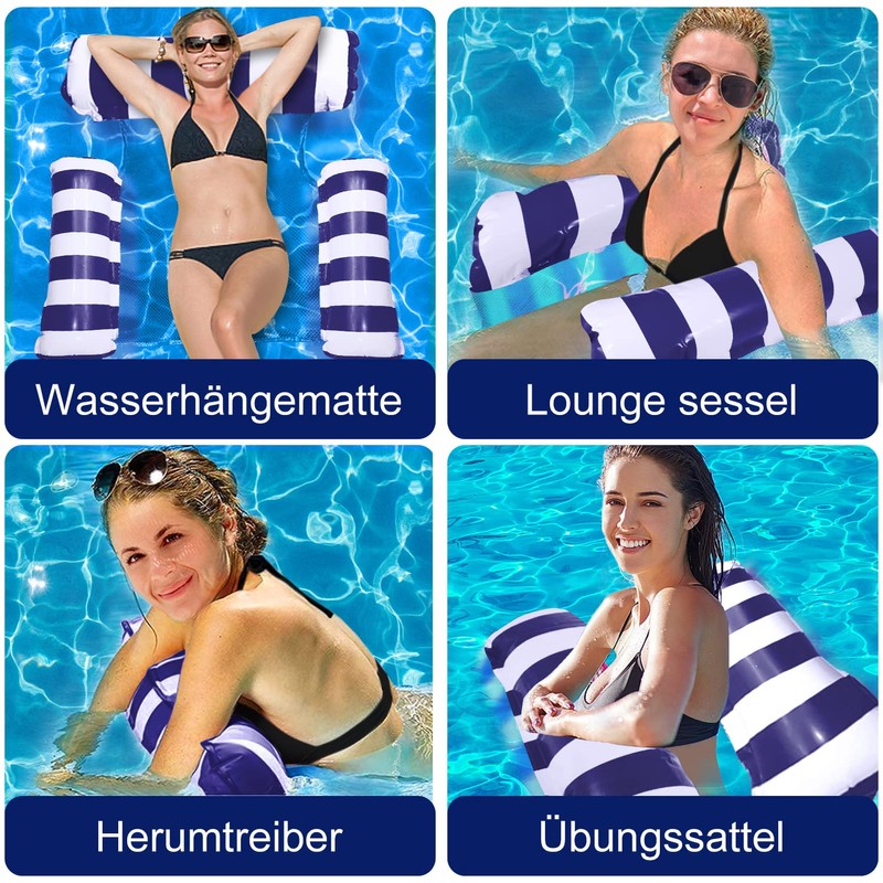 Pool Seat Floating Hammock, Water Hammock Toys Air Mattress Pool