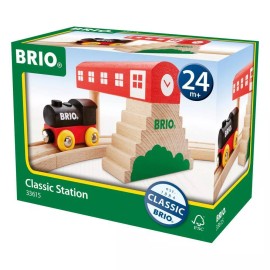 BRIO Wooden Classic Station with train Ages 3+ 33615
