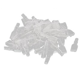 Uxcell 6.3 mm Female Spade Wire Terminal Connector Insulated Cap Sleeve, 70 Pieces