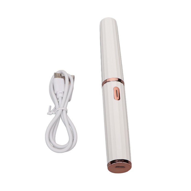 Heated Eyelash Curlers Micro USB Rechargeable Dual Brush Head Intelligent