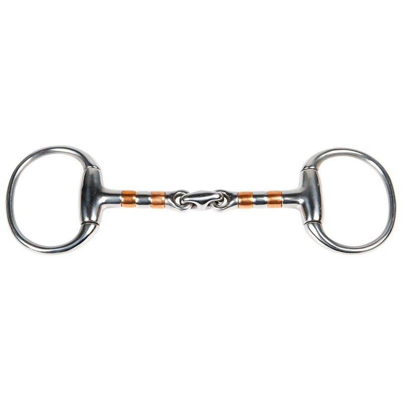 Harry ́s Horse Olive Head Snaffle Double Jointed with Copper