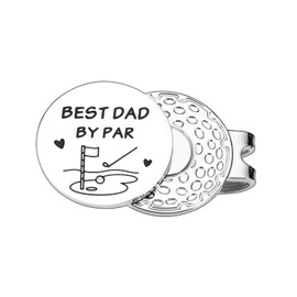 Perleddom Dad Golf Gifts Valentines Gift from Daughter Golf Ball Marker Hat Clip Golfs Gift for Men Gender Reveal Dad Golf Gifts for Husband Golfer Birthday Retirement Golf Accessories for Golf Lover