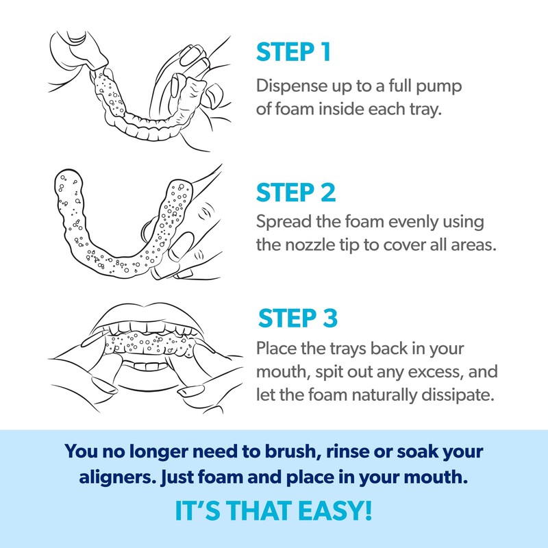 EverSmile EverSmile AlignerFresh Original Clean Foam ?C Cleaner Compatible w/Invisalign