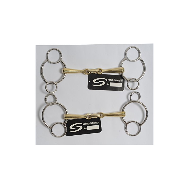 S-Products UNIVERSAL GERMAN SILVER LOZENGE MOUTHPIECE 3 RING GAG JUMPING
