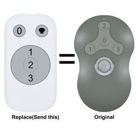 New Replacement Fan Remote Control Compatible with Hunter 99122 & 99123 Handheld Ceiling Fan ＆ Hunter Receivers 99122 & 99123