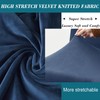 HFCNMY Ottoman Cover - Velvet Round Ottoman Slipcover, Thick, Washable,