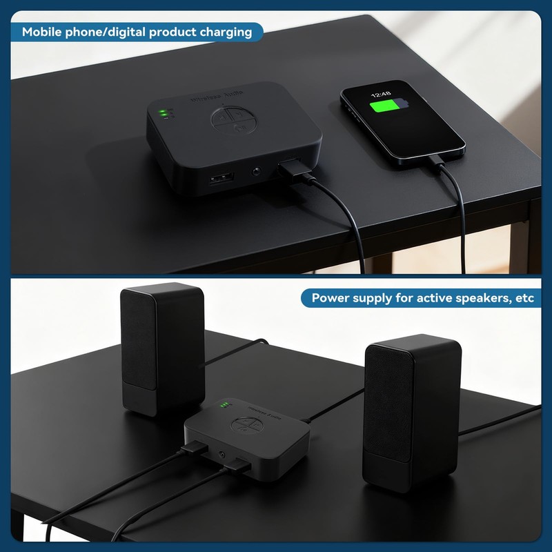 M2R Bluetooth 6.0 Receiver Adapter - Audio Streaming for Home