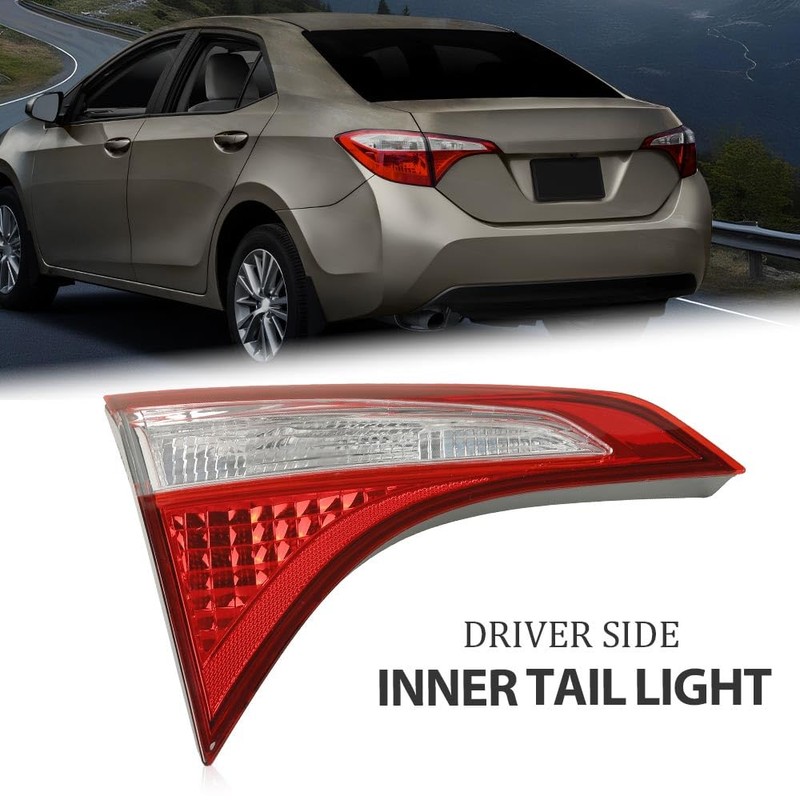 CHEDA Inner Tail Light Lens Brake Lamp Compatible with Toyota