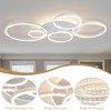 O'NEELDY Modern LED Ceiling Light White Flush Mount Ceiling Lights