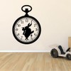 Children Adorable Cartoon Wall Decal Decoration Alice in Wonderland White