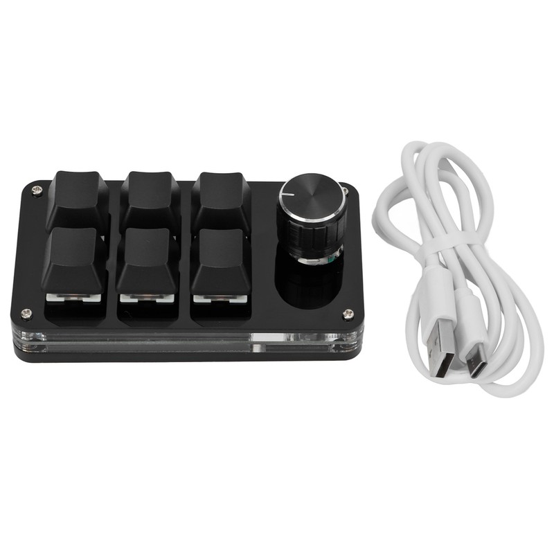 One Handed Mechanical Keyboard Multifunction 6 Key Mini Gaming Keypad