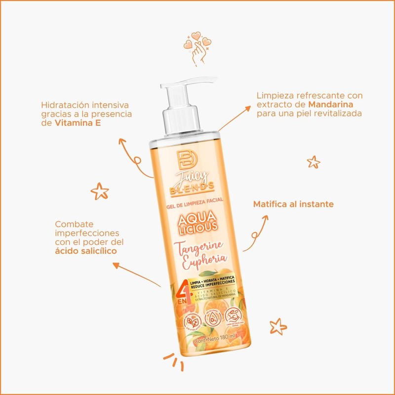 Gel de Limpieza Cuidado Facial 4 en 1 Tangerine Euphoria