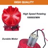 DIANQI 120dB Red Mini Electric Motor Siren, Motor Alarm, Horn