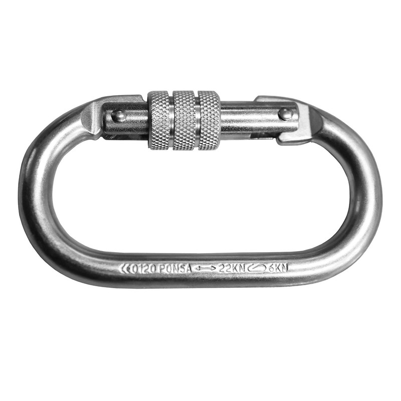 Ponsa. 2 Einheiten Screw Lock Karabiner für Auffanggurt und Arbeit