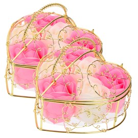 FELTECHELECTR Rose Flower Soap Realistic Bath Flowers for Valentine's Day Romantic Decor for Bedroom Bathroom for Girlfriend Wife