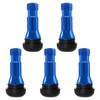 GAOLAOSY 5PCS TR413 AC Chrome Rubber Snap-in Car Tire Valve