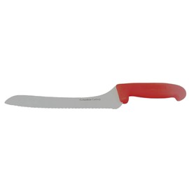 Columbia Cutlery Red Offset Bread/Sandwich Knife 9" Blade
