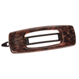 France Luxe Mini Cutout Rectangle on Plastic Tige Boule Barrette - Mojave