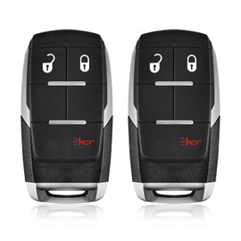 2 Keylessbest Replacement for 2019 2020 2021 2022 2023 Dodge Ram Pickup 2500 3500 4500 5500 Key Fob Remote Control GQ4-76T 3 Buttons 433MHz