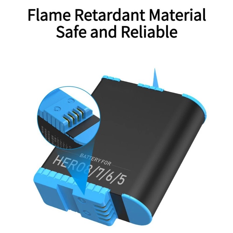 For GoPro Long Lasting Displaceable Li_ion Boosting 1220mAh Battery for