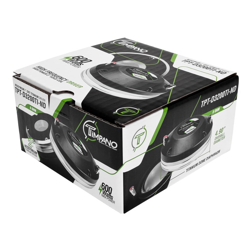 TIMPANO TPT-D3200TI-ND 2″ Exit Neodymium Titanium Compression Driver for High