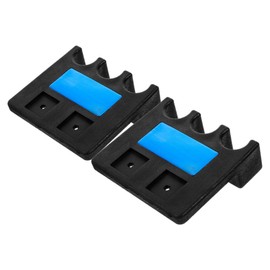 SUPVOX 2pcs Weighted Pool Cue Holder Stand Billiard Cue Rest for Home Bar Durable Storage with Chalk Cubes Holder Organized Display and Neat Storage for Billiards