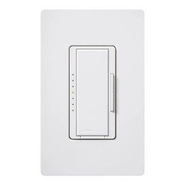 Lutron Maestro PRO LED+ Tap Dimmer Switch for 250W LED, 500W ELV, 400W MLV, Single Pole/Multi-Location, Neutral Wire Optional, MA-PRO-WH, White