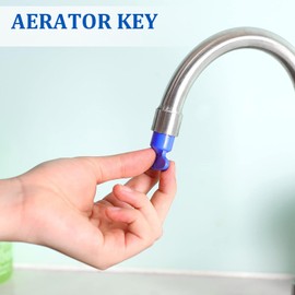 Tap Spanner,5 PCS Faucet Aerator Key Removal Wrench Tool Recessed Aerator Key for Sink Faucets Multi-Size M16.5/18.5/21.5/22/24 Plumbing Tools Water Saving Devices Durable Metal Faucet Bubbler