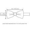 Gusleson Brown Bow Tie and Pocket Square Set for Men