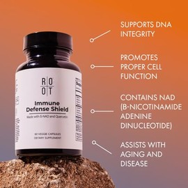 Root Wellness Immune Defense Shield Vitamins, Minerals & Quercetin 60 Ct