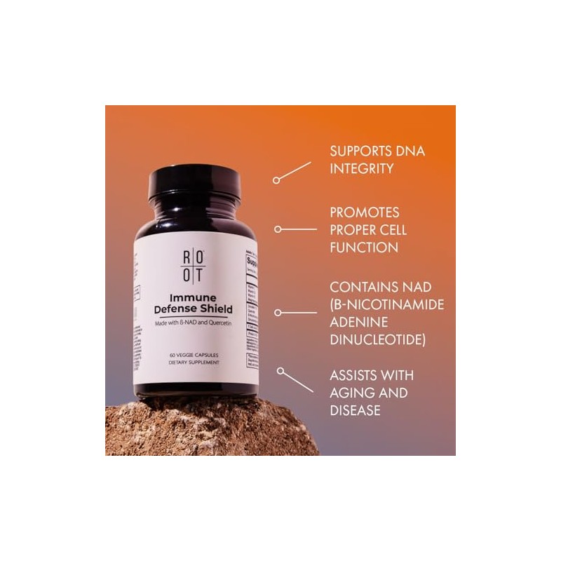 Root Wellness Immune Defense Shield Vitamins, Minerals & Quercetin 60