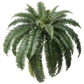 Artificial Boston Fern 48" UV Resistant Faux Fern With 33 Fronds for Outdoors - Large Fake Plants for Home, Garden, Front Porch and Hanging Decor - Lifelike Greenery for Indoor Spaces,1Pcs VN141