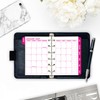 Pocket Fuchsia Flare Month on 2 Pages Tabbed Calendar Refill,