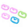 5pcs Silicone Cheek Retractor Soft Mouth Opener Reusable Intraoral Lip