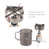 BRS 3000T Stove Windscreen Titanium Camp Stove Windshield with Storage