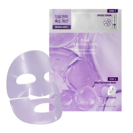 MISSHA Time Revolution Retch 1000 Shot Gel Mask [Spicure Serum 0.06 fl oz (1.5 ml) + Gel Mask 1.1 oz (32 g) per Time] (Pore Care/Resilience)