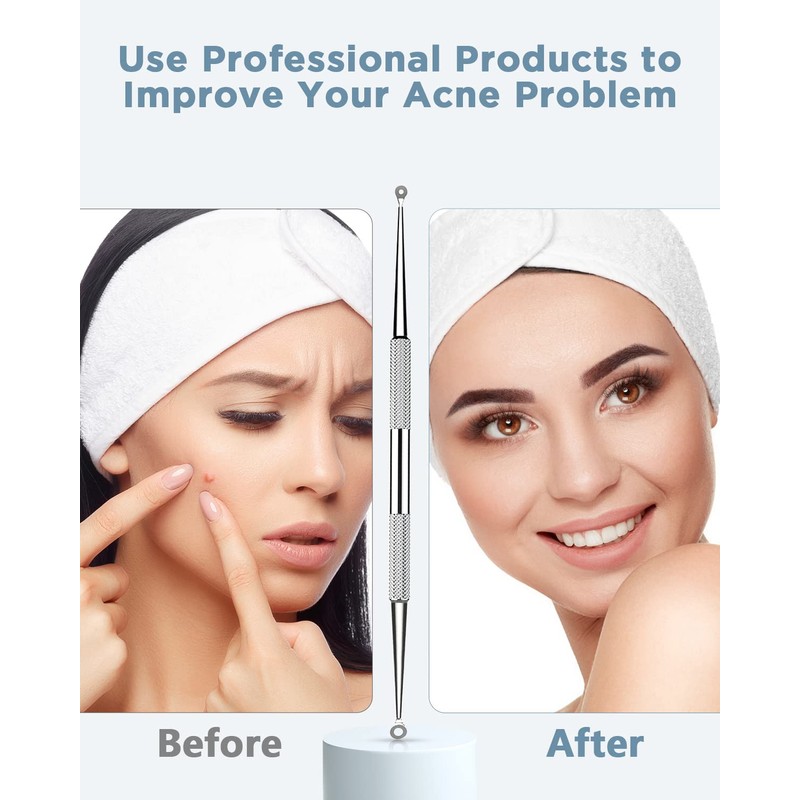 BESTOPE Blackhead Remover Blackhead Removal Pimple Comedone Extractor Tool -