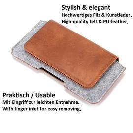 K-S-Trade Qualitativ & Innovativ Handyhülle Schutzhülle Für LG Electronics Fortune 3 Gürteltasche Holster Gürtel Tasche Smartphone Tasche Handy