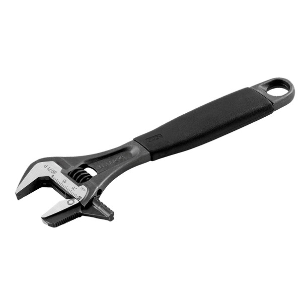 Bahco 9070P Reversible Jaw Black Ergo Adjustable Wrench, 150mm Length